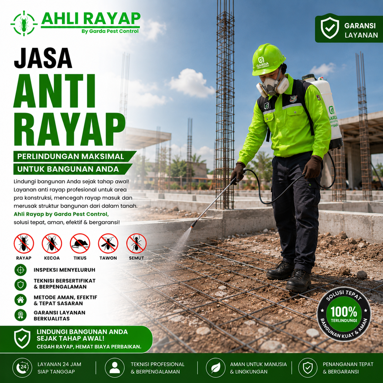 Biaya Jasa Pembasmi Rayap Bandung per Meter: Estimasi dan Faktor Penentu