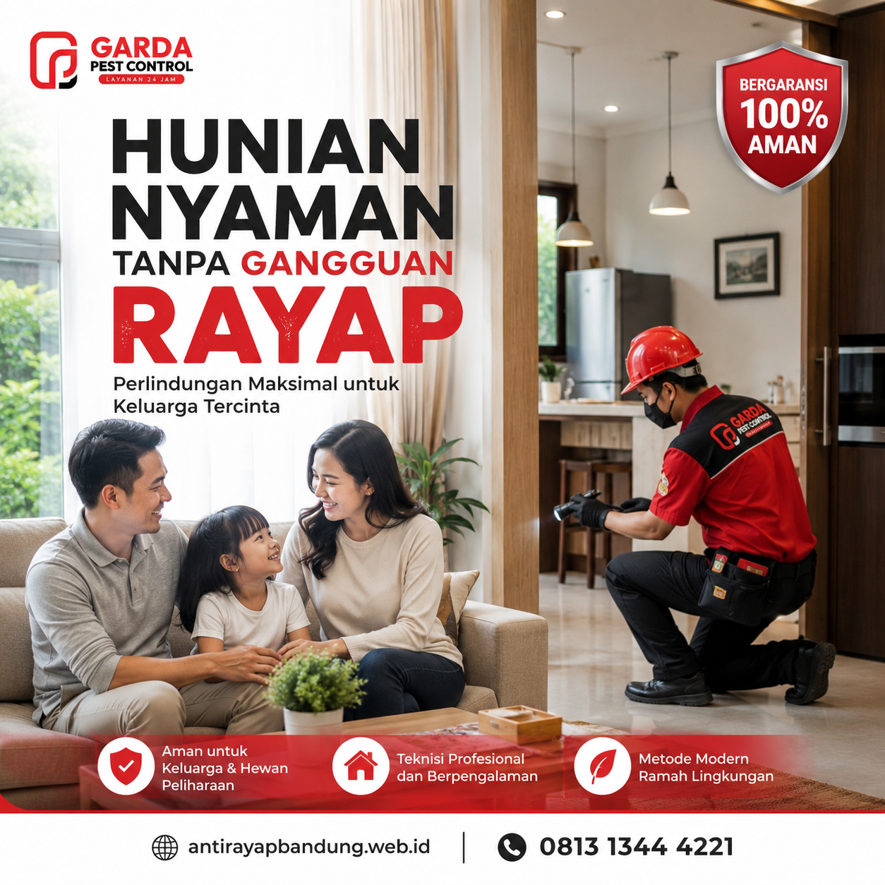 Jasa Anti Rayap Terbaik di Bandung Bergaransi Hingga 5 Tahun