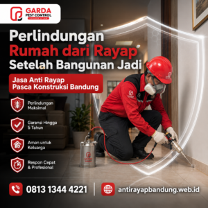 Jasa Pembasmi Rayap Sistem Pasca Kontruksi di Bandung 
