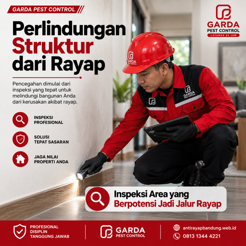 Jasa Suntik Anti Rayap di Bandung Sudah SNI & Bergaransi