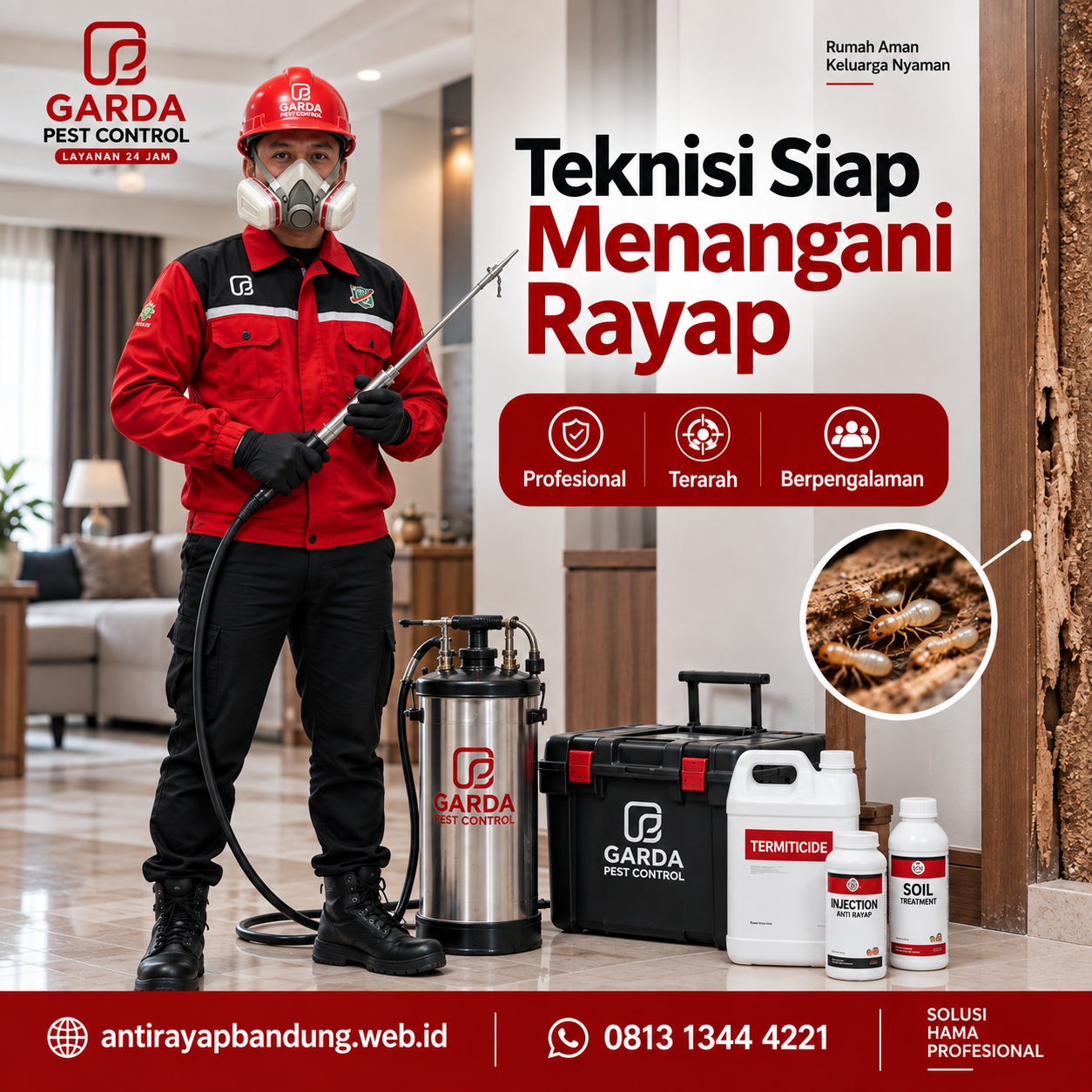 Vendor Jasa Anti Rayap di Bandung Terbaik & Recommended